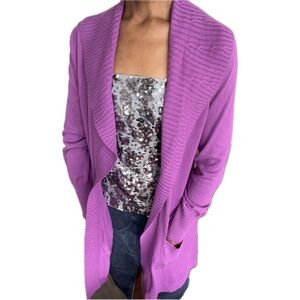 NWOT, ISAAC MIZRAHI LIVE!, ORCHID LONG SLEEVE BELOW KNEE SWEATER, SIZE M